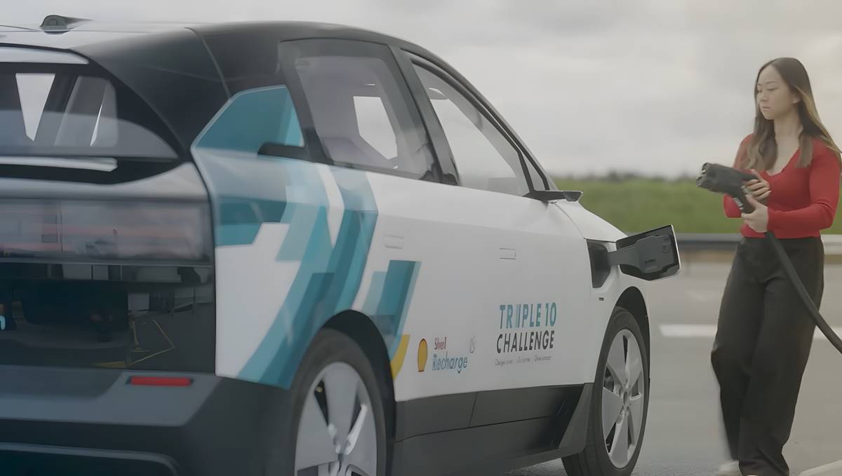 Shell presenta un coche eléctrico que carga del 10 al 80% en menos de 10 minutos con solo 175 kW