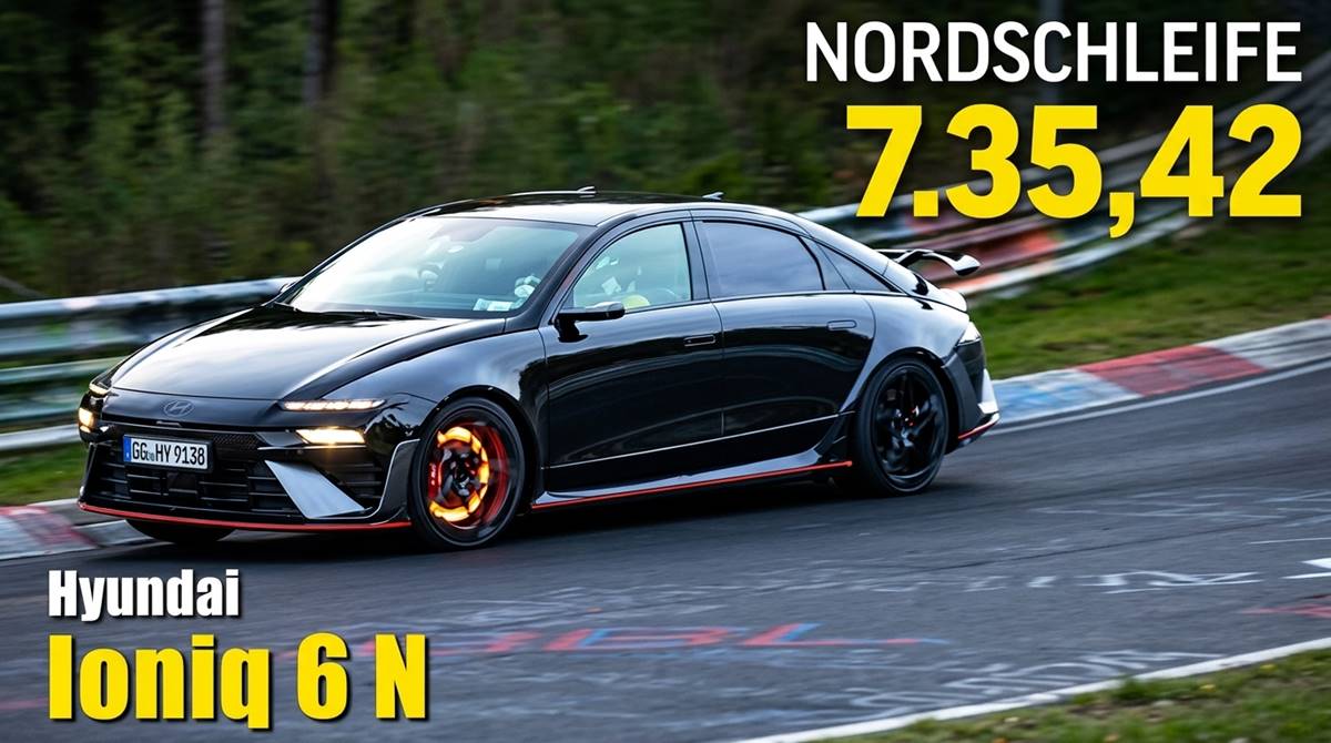El Hyundai IONIQ 6 N humilla al Nissan GT-R y ya rueda más rápido en Nürburgring (Vídeo)