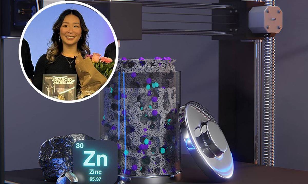 Una batería de zinc impresa en 3D logra almacenar siete veces más energía que las actuales