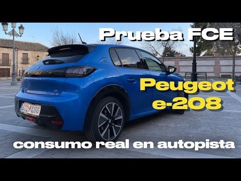 Peugeot e-208. 100 km a 120 kmh en autopista para comprobar su autonomía. Freeway range test 75 MPH