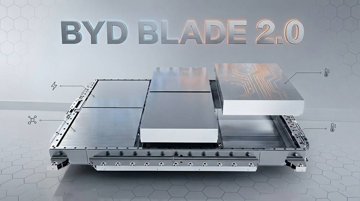 1.006 kilómetros de autonomía para este BYD gracias a las baterías Blade 2.0