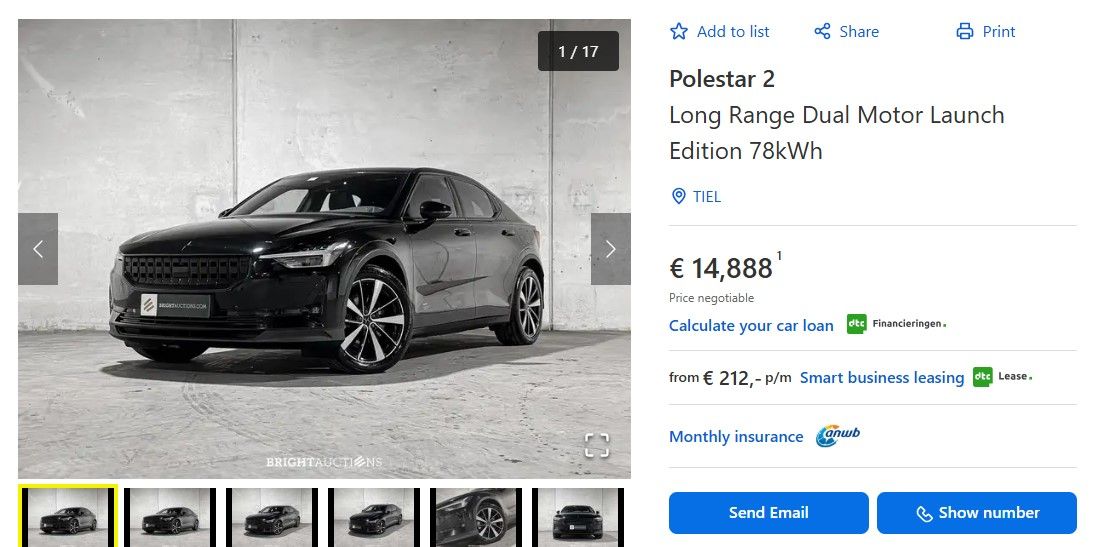 Un Polestar 2 de 408 CV por menos de 15.000 euros: el premium eléctrico que se ha desplomado en el mercado de ocasión