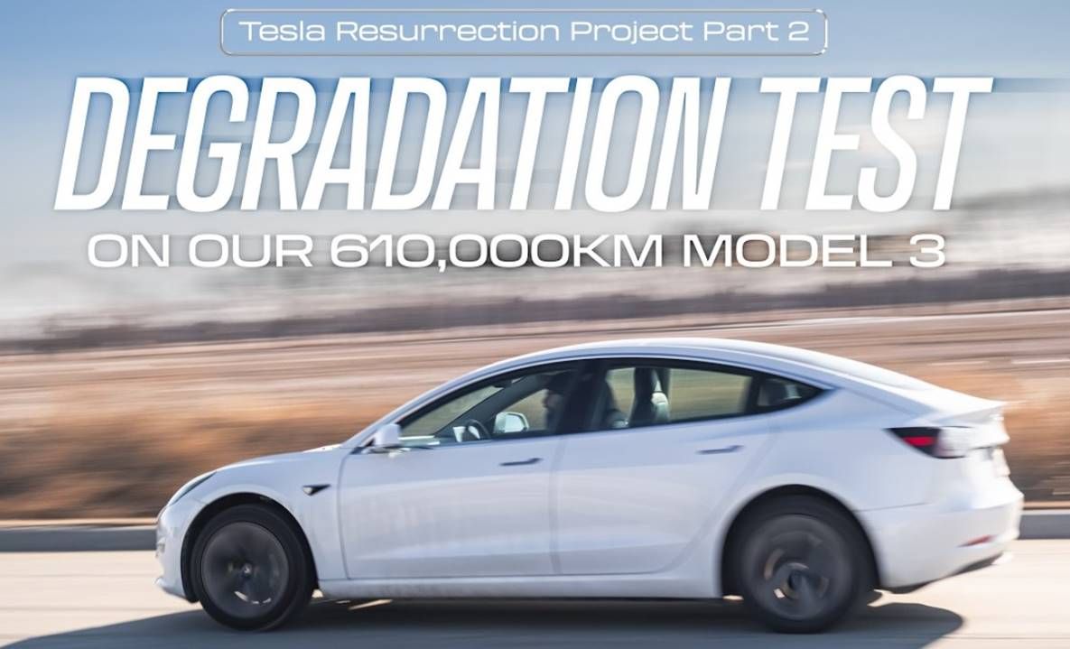 La degradación real de la batería de un Tesla Model 3 tras 600.000 km