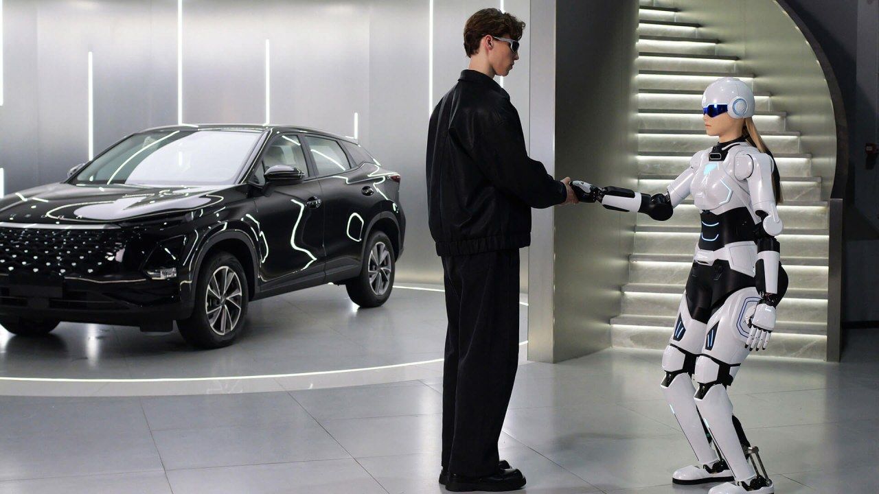 Chery se adelanta a Tesla: los robots humanoides que atienden sus concesionarios ya están a la venta