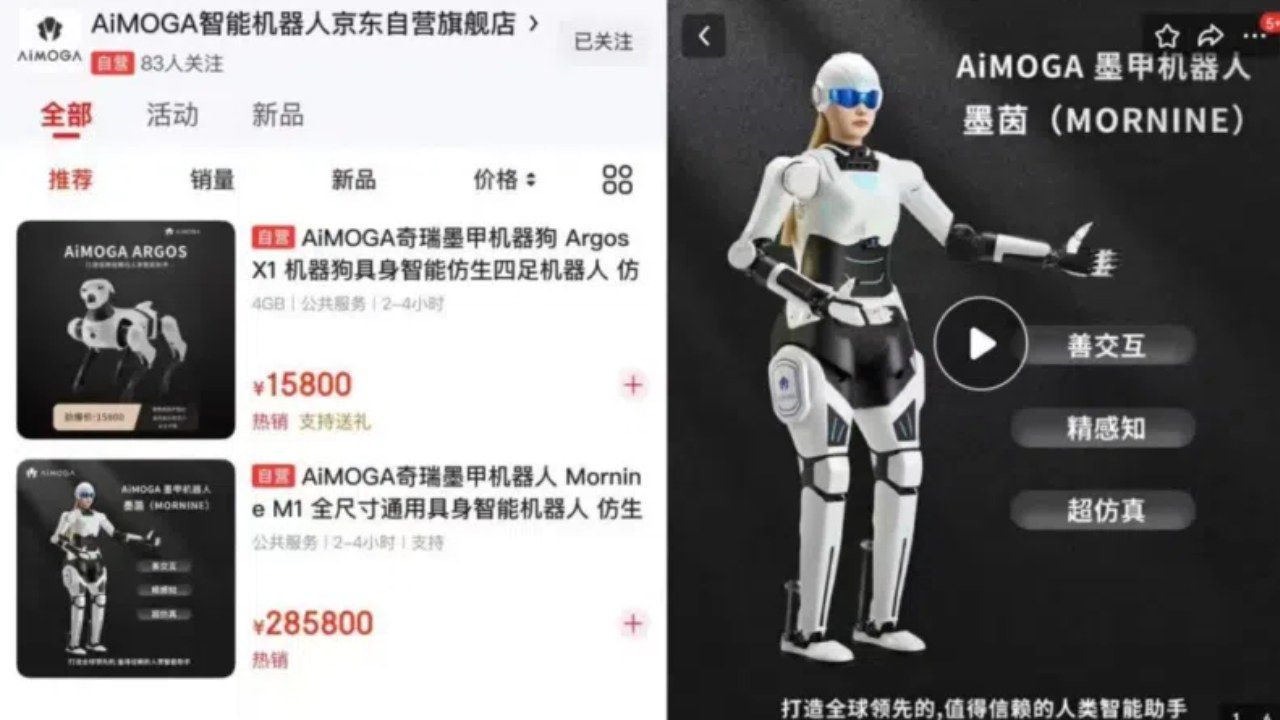 Chery se adelanta a Tesla: los robots humanoides que atienden sus concesionarios ya están a la venta