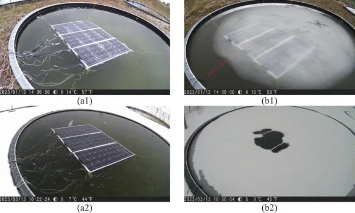 Un innovador sistema solar flotante genera energía incluso bajo temperaturas de congelación