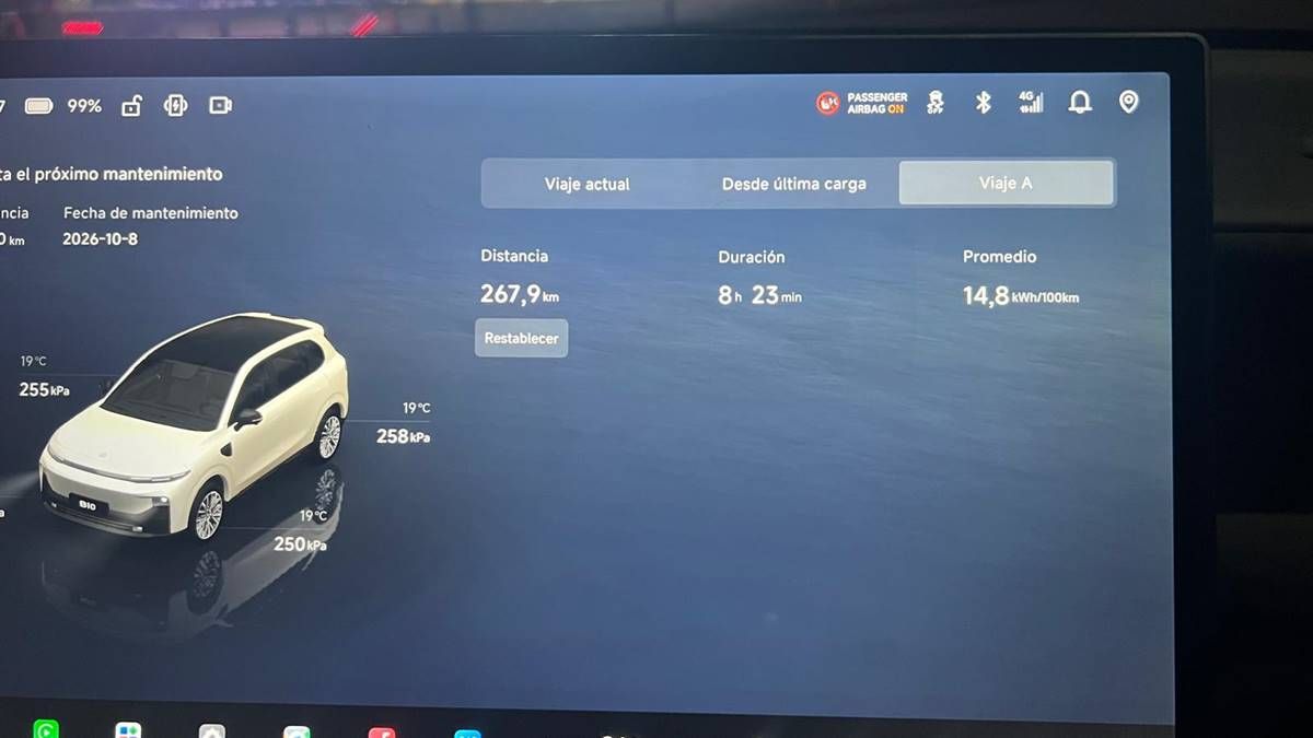 Prueba de autonomía a 120 km/h del Leapmotor B10