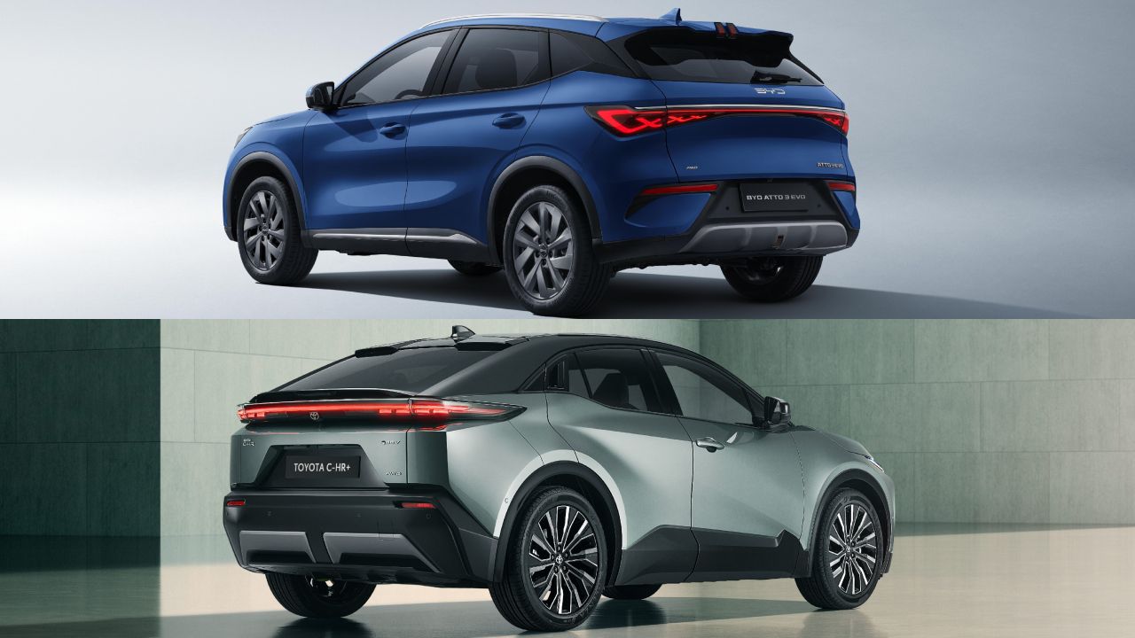 BYD Atto 3 EVO vs Toyota C-HR+