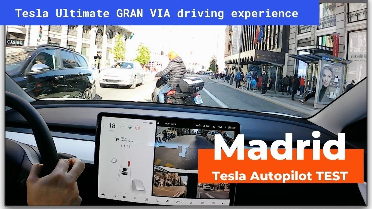 Metemos un Tesla Model 3 MY2021 en el centro de Madrid en modo Autopilot y este es el resultado