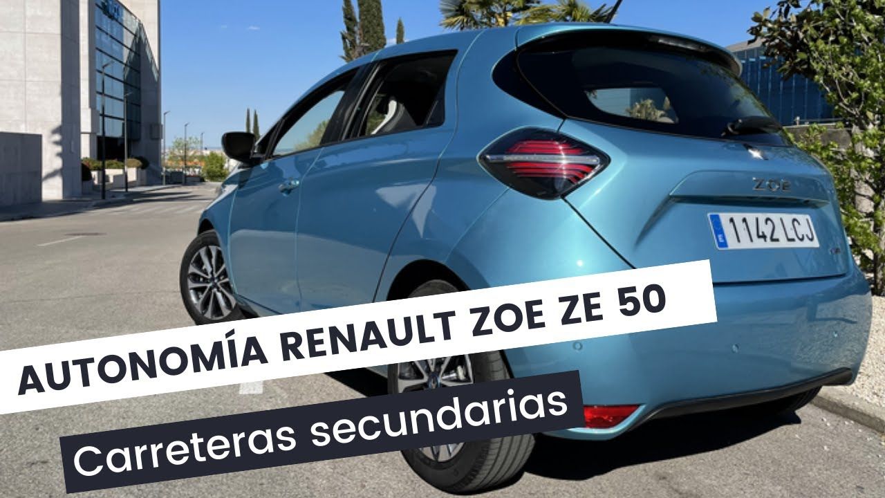 Renault ZOE ZE50 Prueba de consumo en carreteras secundarias Driving at 75 MPH over 62 Miles