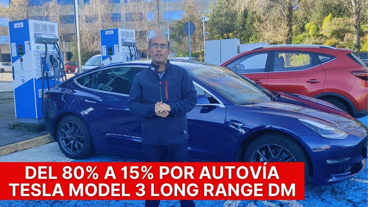 Prueba Tesla Model 3 Long Range del 80 al 15 a 120 kmh