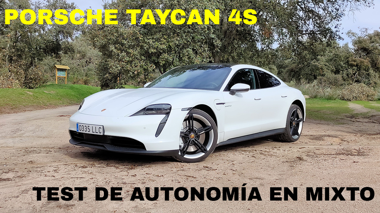 Prueba FCE. Circuito mixto: test de autonomía real (ciudad, secundaria y autopista) con el Porsche Taycan 4S (Vídeo)