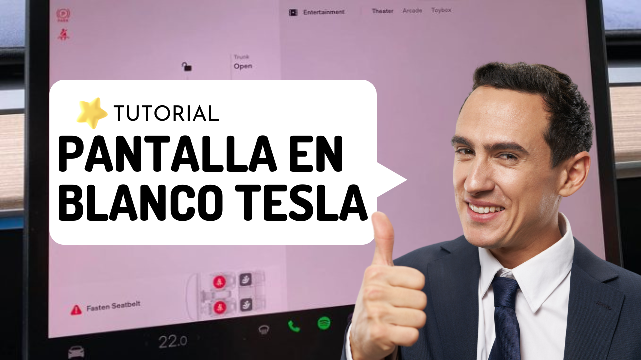 ¿Pantalla en blanco del modo Teatro de un Tesla? Te explicamos cómo solucionarlo